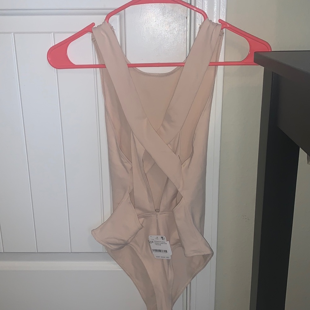 Beige bodysuit (NEVER WORN)